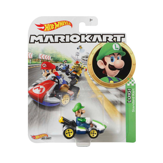 Hot Wheels Mario Kart Assorted Die-Cast Characters Toy Vehicles 1:64 Scale