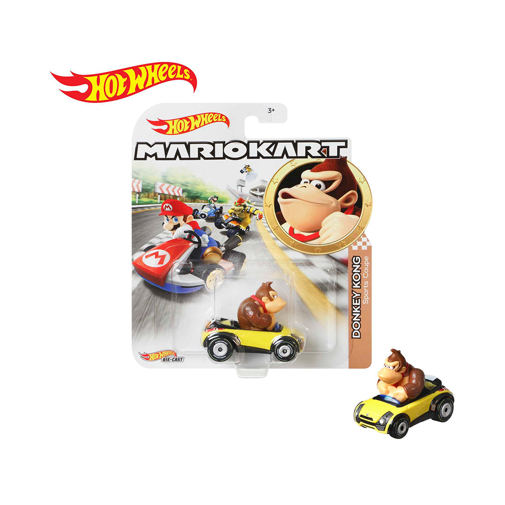 Hot Wheels Mario Kart Assorted Die-Cast Characters Toy Vehicles 1:64 Scale