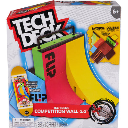 Tech Deck X-Connect Fingerboard Skatepark Ramp Set with Santa Cruz Skateboard