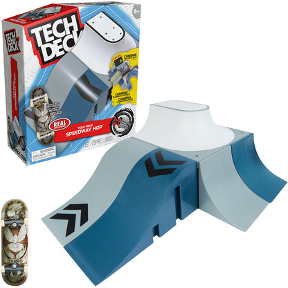 Tech Deck X-Connect Fingerboard Skatepark Ramp Set with Santa Cruz Skateboard