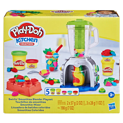 Play-Doh Swirlin' Smoothies Blender Playset: Creative Pretend Kitchen Fun for Kids