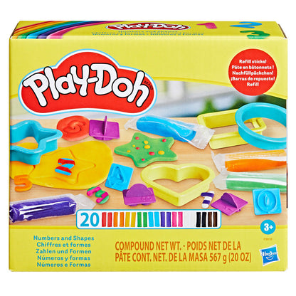 Play-Doh Educational Numbers & Shapes Learning Playset - Fun Creative Dough Kit
