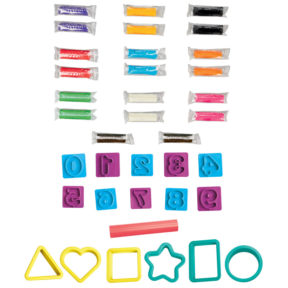 Play-Doh Educational Numbers & Shapes Learning Playset - Fun Creative Dough Kit