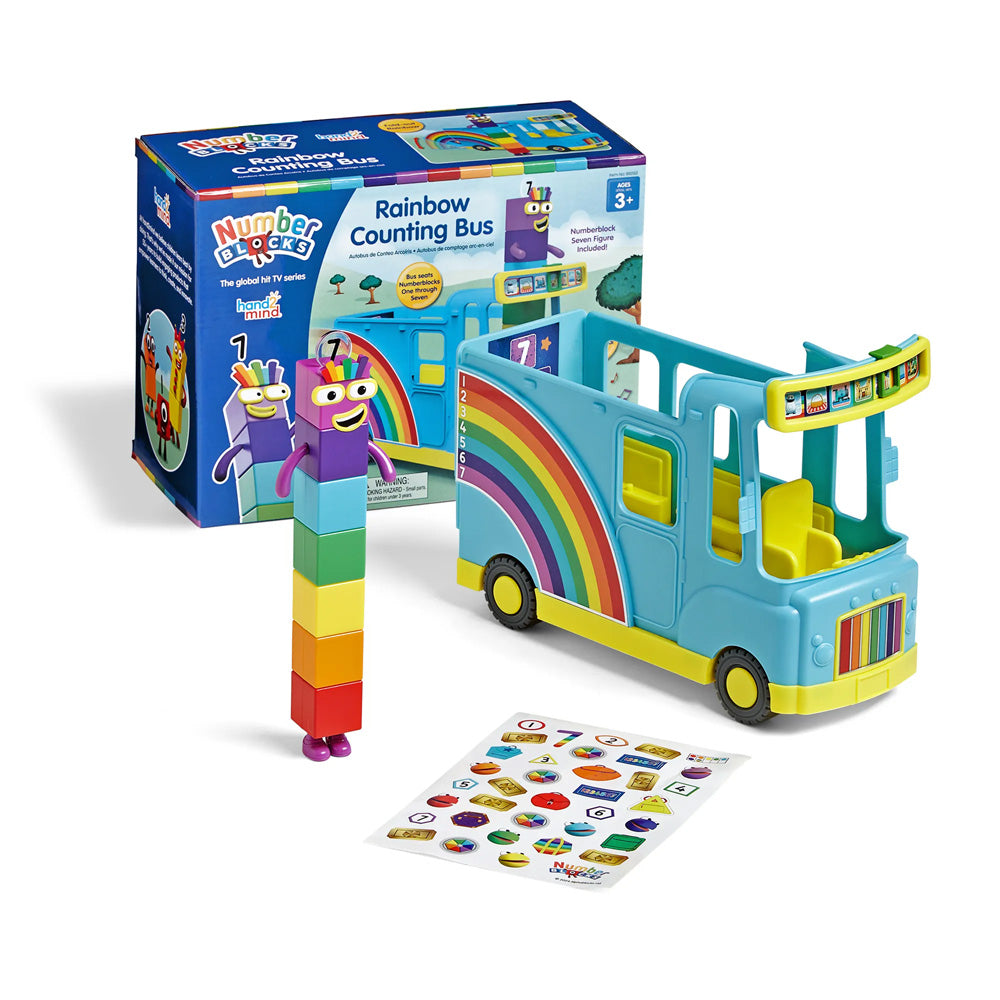 Numberblocks Educational Counting Rainbow Bus Toy for Kids Fun Math Learning