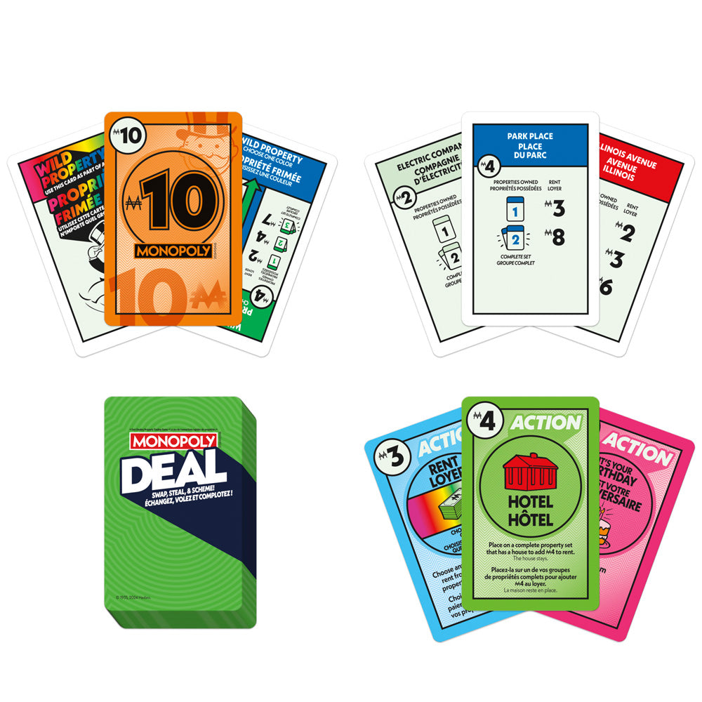 Monopoly Deal Fast-Paced Card Game: Strategic Family Fun for Ages 8+
