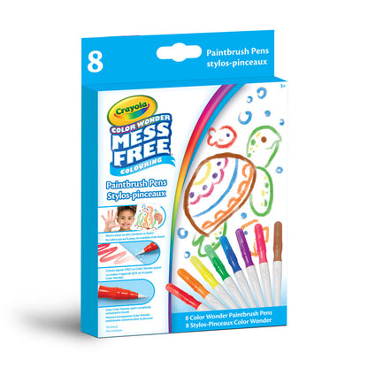 Crayola Color Wonder Mess-Free Paintbrush Pens: Kids' Creative No-Stain Art