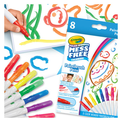 Crayola Color Wonder Mess-Free Paintbrush Pens: Kids' Creative No-Stain Art