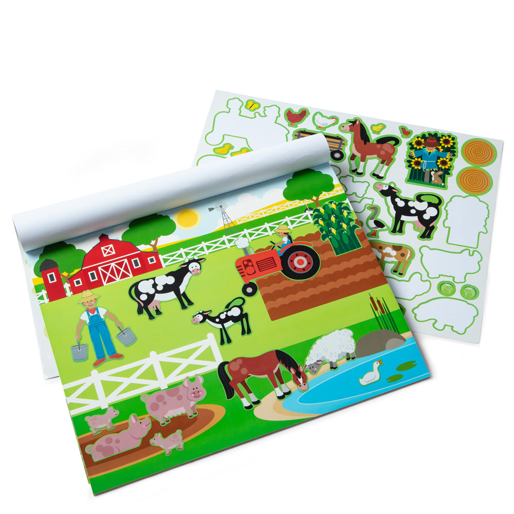 Melissa & Doug Reusable Sticker Pad: Explore Habitats, Creative Learning Fun