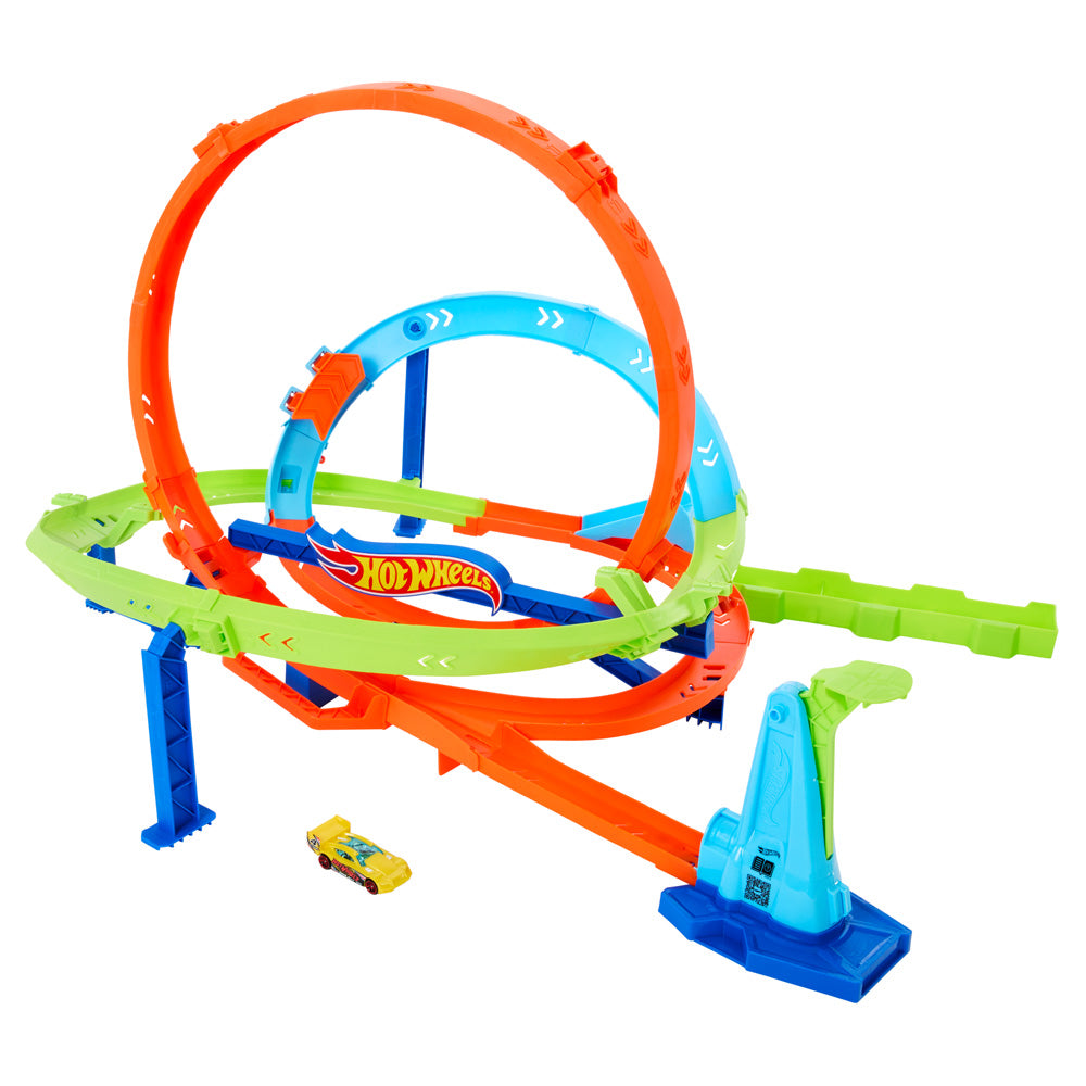 Hot Wheels Loop Cyclone Challenge Track Set: Epic Stunts, Two Play Modes