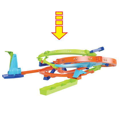 Hot Wheels Loop Cyclone Challenge Track Set: Epic Stunts, Two Play Modes