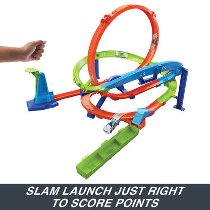Hot Wheels Loop Cyclone Challenge Track Set: Epic Stunts, Two Play Modes