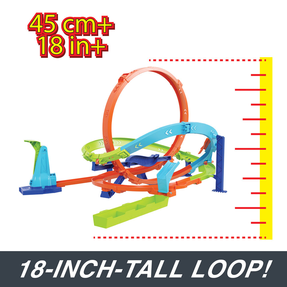 Hot Wheels Loop Cyclone Challenge Track Set: Epic Stunts, Two Play Modes