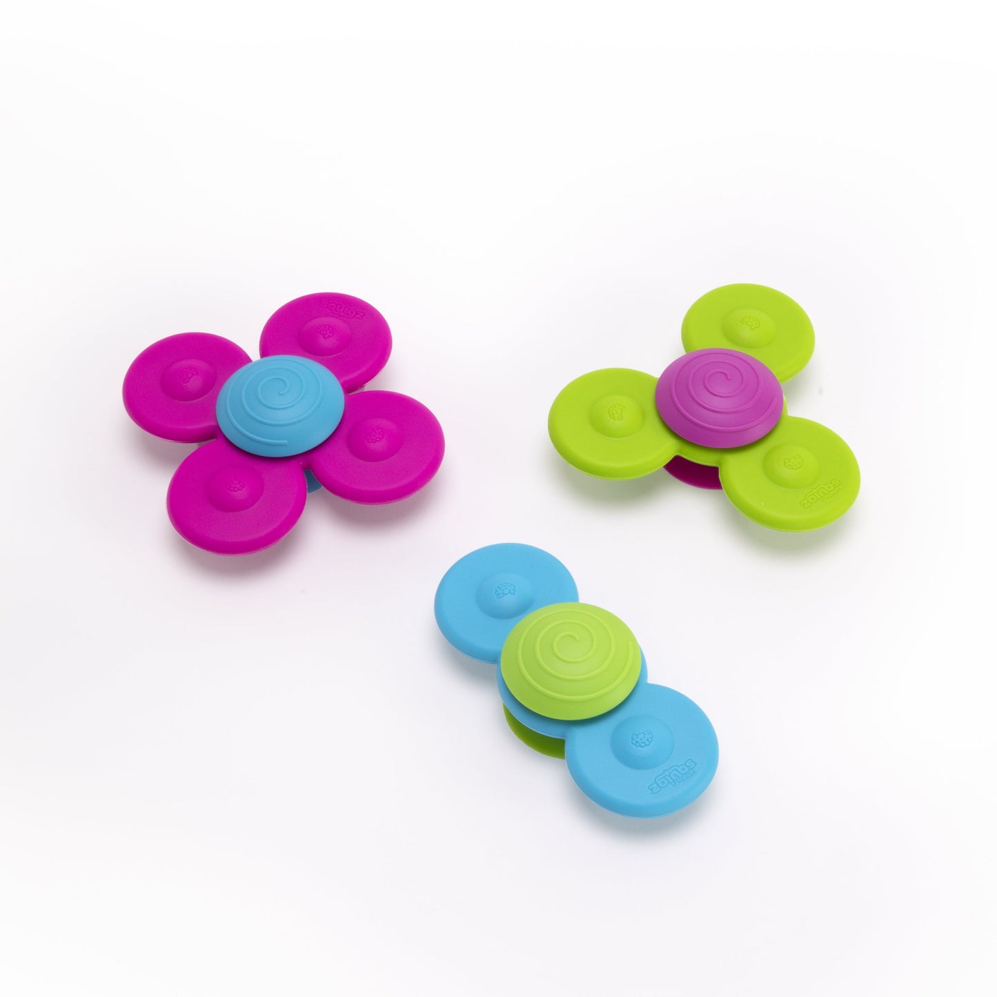 Fat Brain Whirly Squigz: Sensory Suction Cup Spinning Toys for Babies & Toddlers