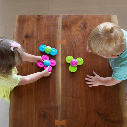 Fat Brain Whirly Squigz: Sensory Suction Cup Spinning Toys for Babies & Toddlers