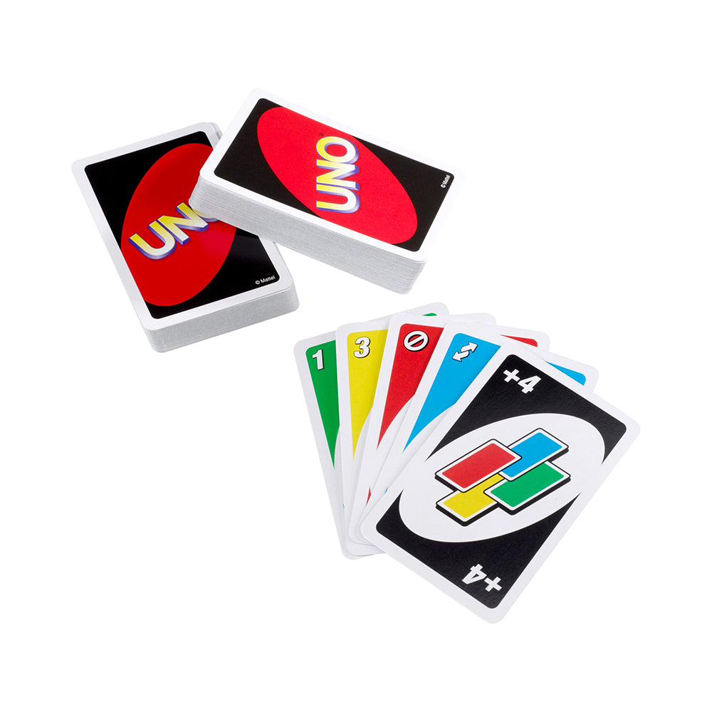 Classic UNO Card Game: Fast-Paced Family Fun for All Ages - 108 Cards