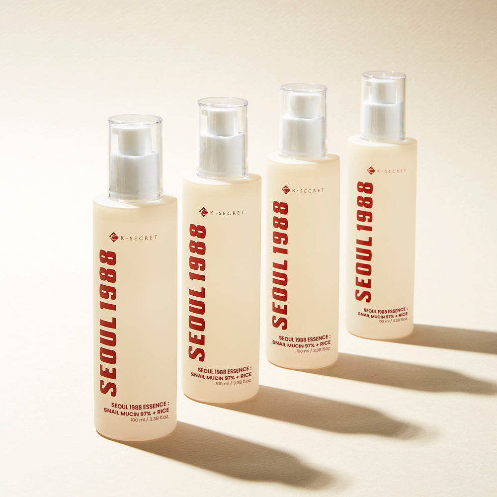 K-Secret SEOUL 1988 Snail Mucin 97% Rice Essence: Hydrating, Soothing, Repairing