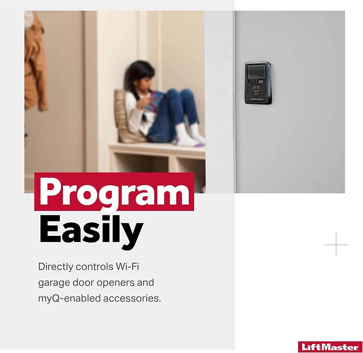 LiftMaster 881LMW Motion Sensing Wi-Fi Garage Door Control Panel Security+ 2.0