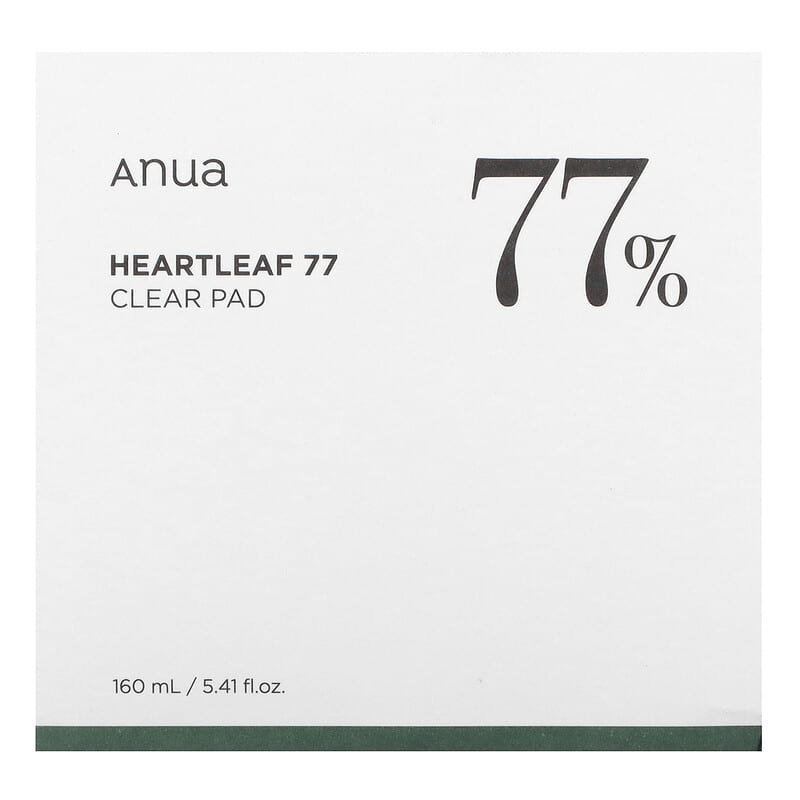 Anua Heartleaf 77% PHA Clear Pads: Gentle Exfoliating Toner for Soothed, Refined Skin