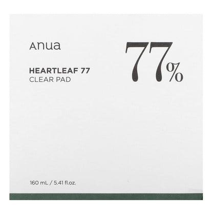Anua Heartleaf 77% PHA Clear Pads: Gentle Exfoliating Toner for Soothed, Refined Skin