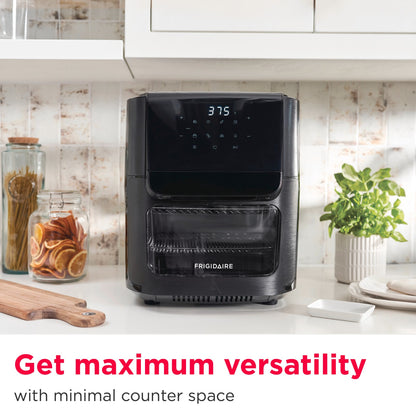 Frigidaire 5-in-1 Black Air Fryer, Bake, Dehydrate, Rotisserie Countertop Oven