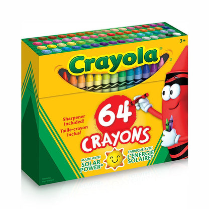 Crayola Classic 64 Count Crayons: Vibrant Colors for Kids' Creative Art Projects