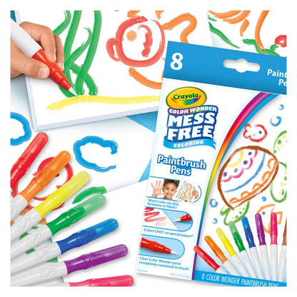Crayola Color Wonder Mess-Free Paintbrush Pens: Kids' Creative No-Stain Art
