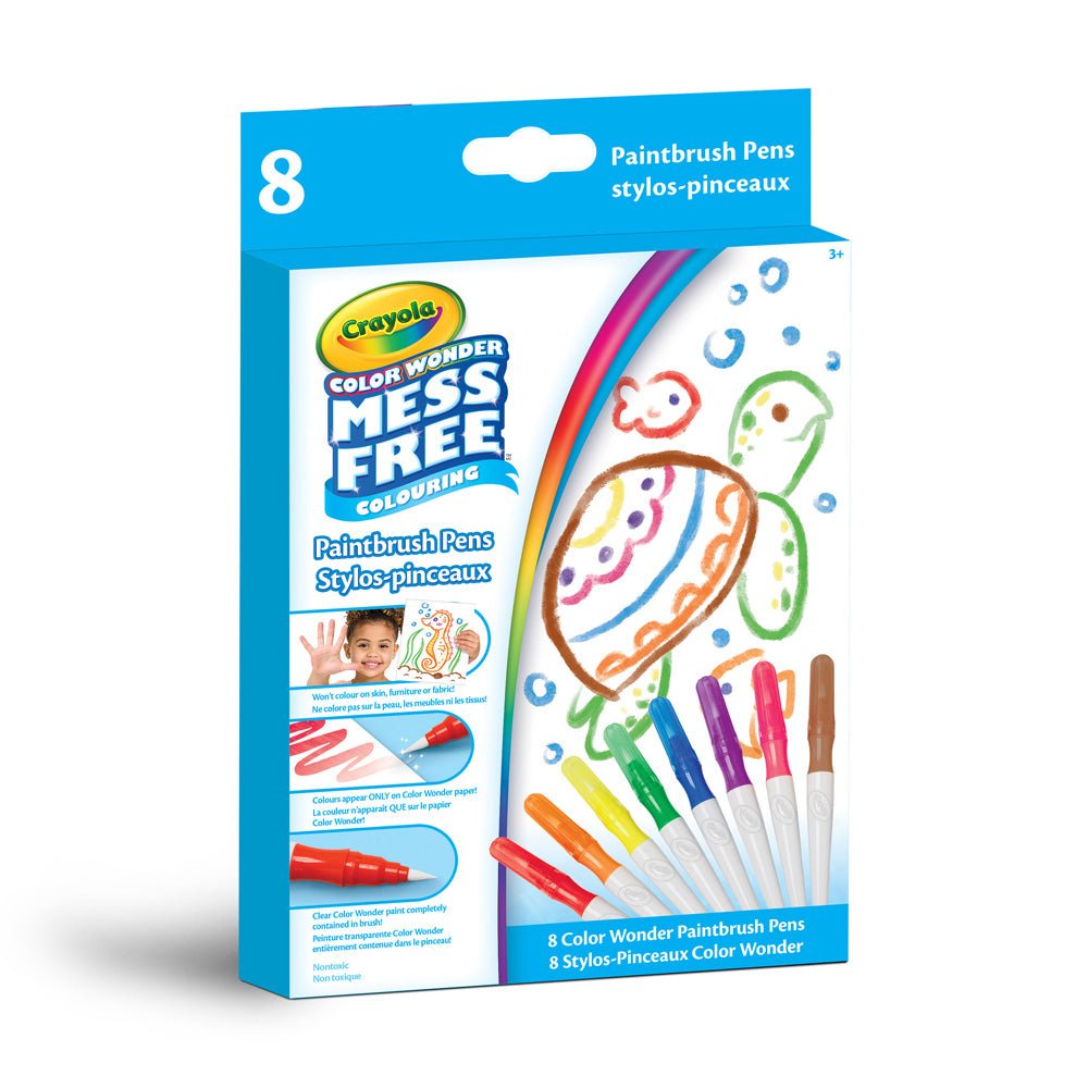 Crayola Color Wonder Mess-Free Paintbrush Pens: Kids' Creative No-Stain Art