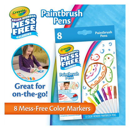 Crayola Color Wonder Mess-Free Paintbrush Pens: Kids' Creative No-Stain Art