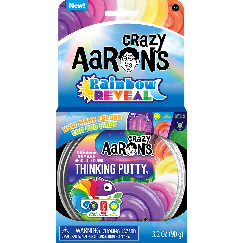 Crazy Aaron's 4-inch Rainbow Reveal Thinking Putty Sensory Fidget Toy