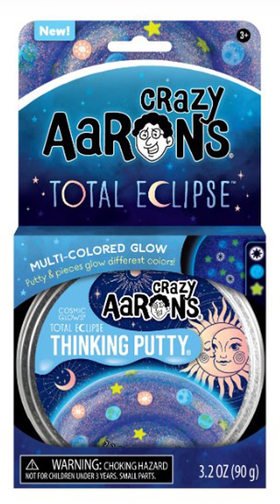 Crazy Aaron's Total Eclipse Multi-Color Glow Thinking Putty - Sensory Play