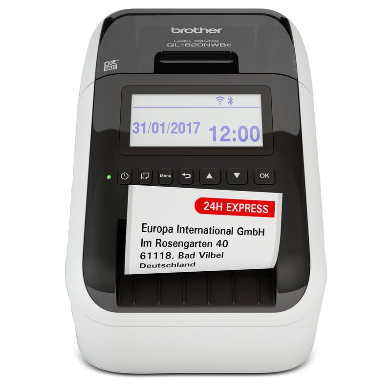 Brother QL-820NWBc Ultra-Fast Professional Network Label Printer with Bluetooth