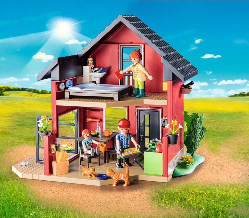 Playmobil Farmhouse with Outdoor Area & Animals Playset for Kids