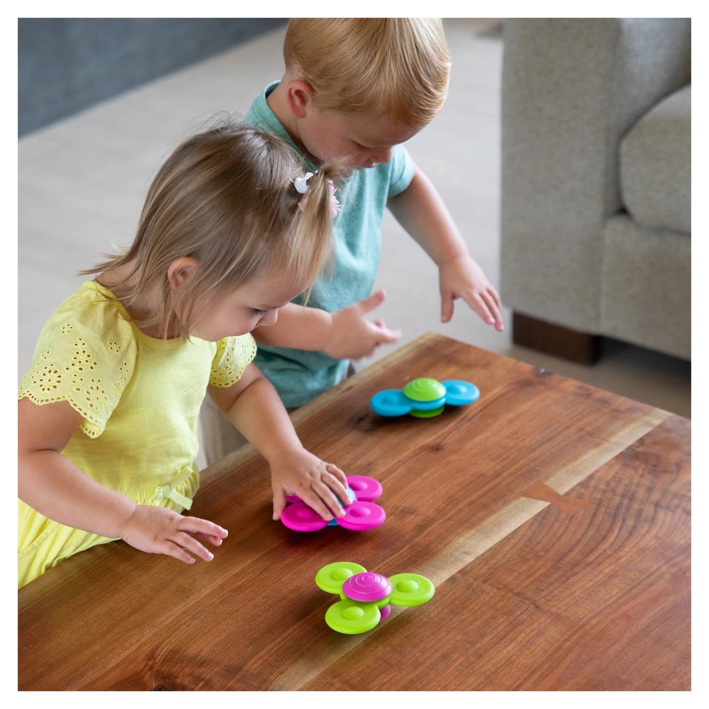 Fat Brain Whirly Squigz: Sensory Suction Cup Spinning Toys for Babies & Toddlers