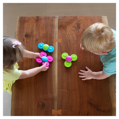 Fat Brain Whirly Squigz: Sensory Suction Cup Spinning Toys for Babies & Toddlers