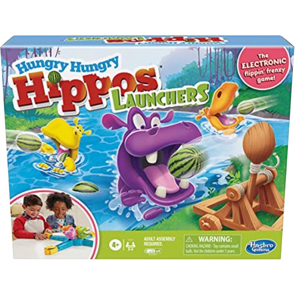 Hasbro Hungry Hungry Hippos Launchers Fast-Paced Watermelon Feeding Frenzy Game