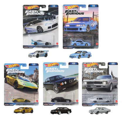 Hot Wheels Premium Fast & Furious 1:64 Die-Cast Car Collection with Real Riders