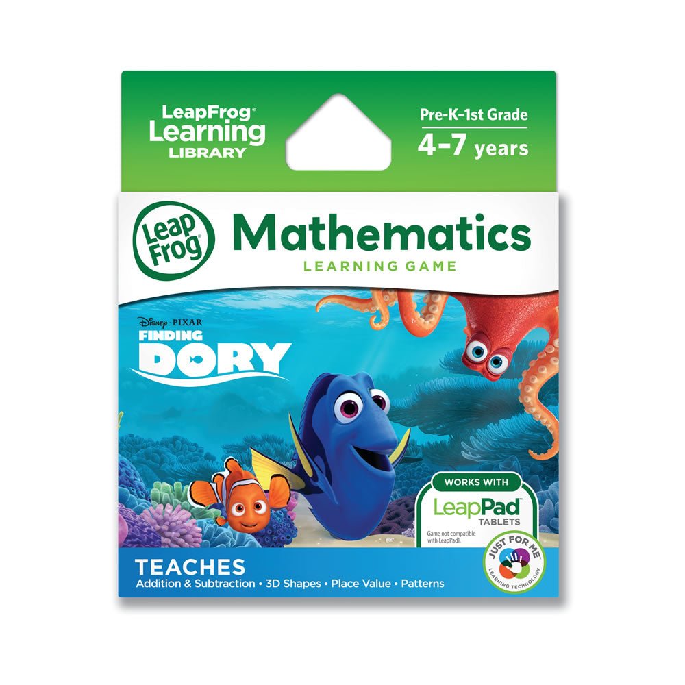 LeapFrog Disney Pixar Finding Dory Interactive Math Learning Tablet Game 4-7