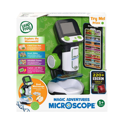 LeapFrog Magic Adventures Interactive Digital Microscope for Kids Science Discovery