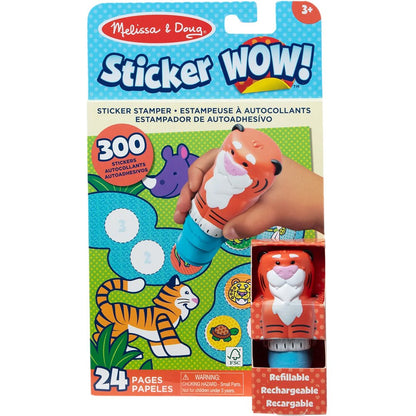 Melissa & Doug Sticker WOW! Tiger Activity Pad Set: 300 Safari Stickers Fun
