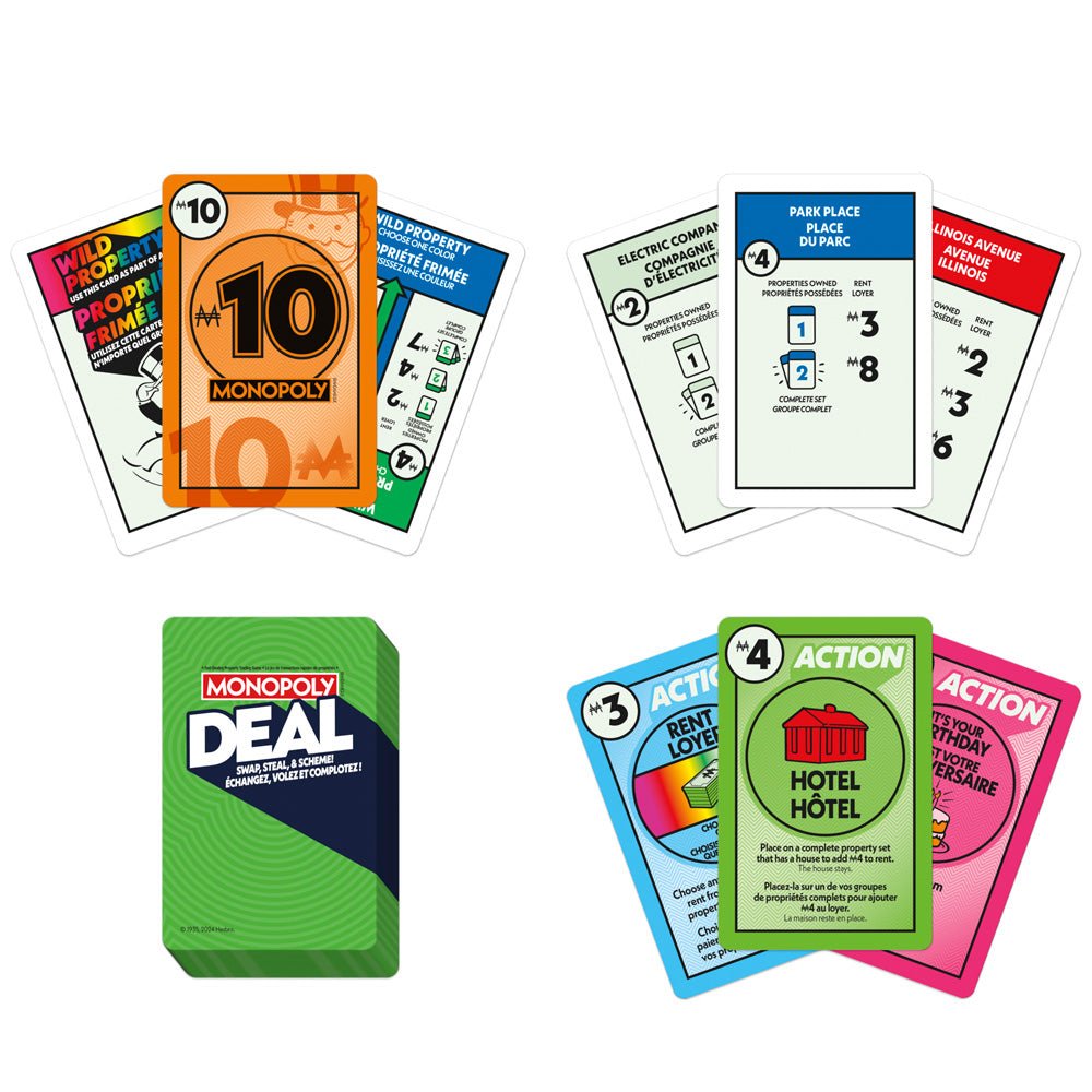 Monopoly Deal Fast-Paced Card Game: Strategic Family Fun for Ages 8+