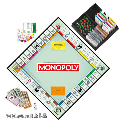 Monopoly Board Game: Classic Family Edition with Upgraded Tokens & Storage Tray