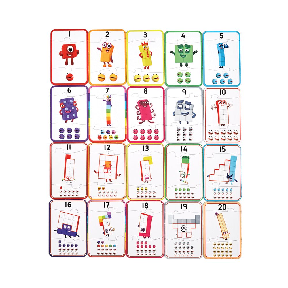 Numberblocks 1-20 Counting Puzzle Set: Engaging Early Math Learning Toy for Kids