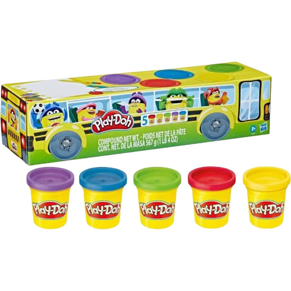 Creative Play-Doh Back to School Fun: 5-Pack Non-Toxic Modeling Compound Kit