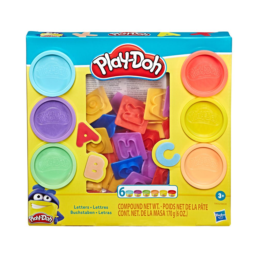 Play-Doh Alphabet Letter Learning Kit: 26 Stampers & 6 Colors for Kids