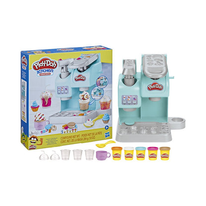 Play-Doh Kitchen Creations Colorful Cafe Playset: Pretend Coffee & Tea Maker Fun