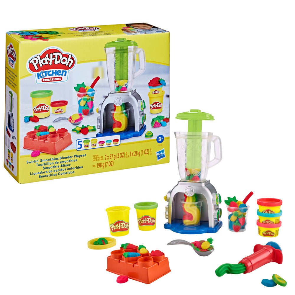 Play-Doh Swirlin' Smoothies Blender Playset: Creative Pretend Kitchen Fun for Kids