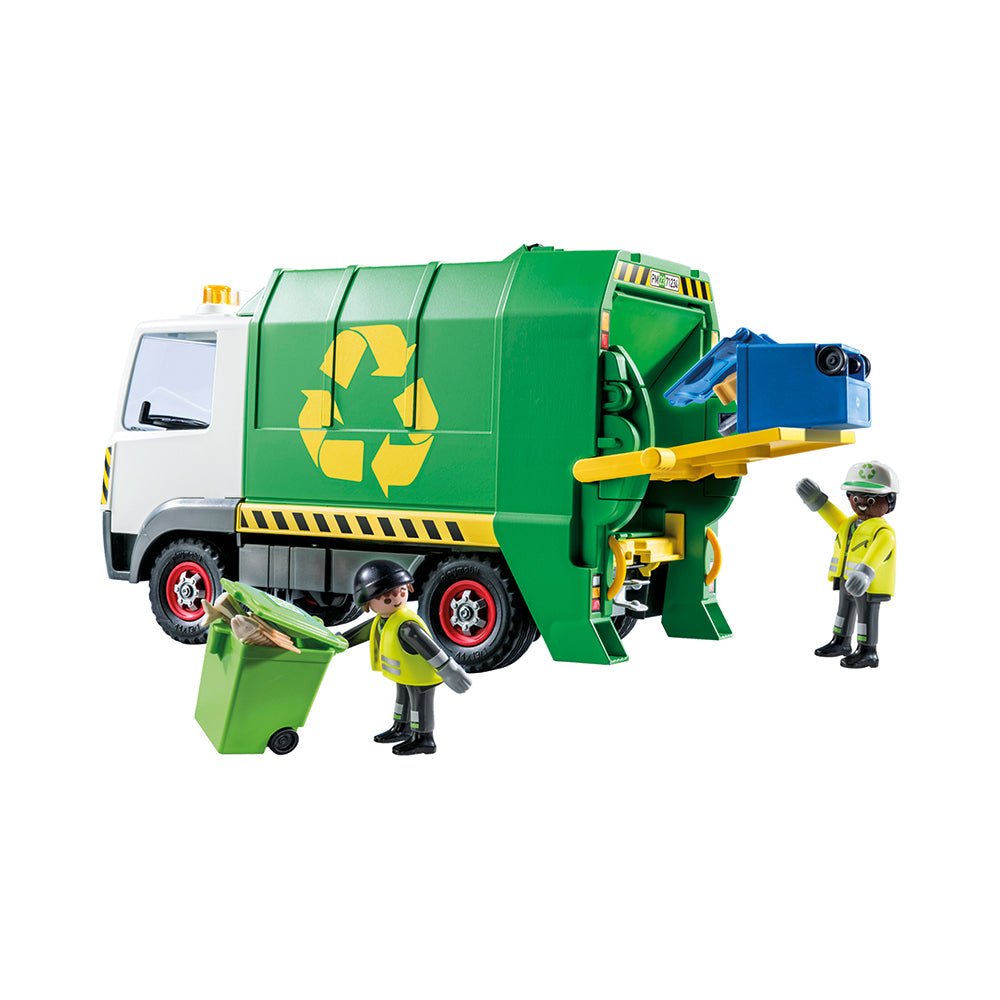 Interactive Playmobil City Life Recycling Truck Toy with Bins & Figures