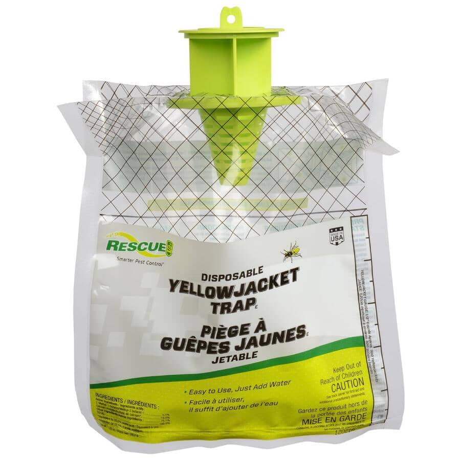 RESCUE Disposable Yellow Jacket Wasp Trap - Effective Outdoor Pest Control Solution