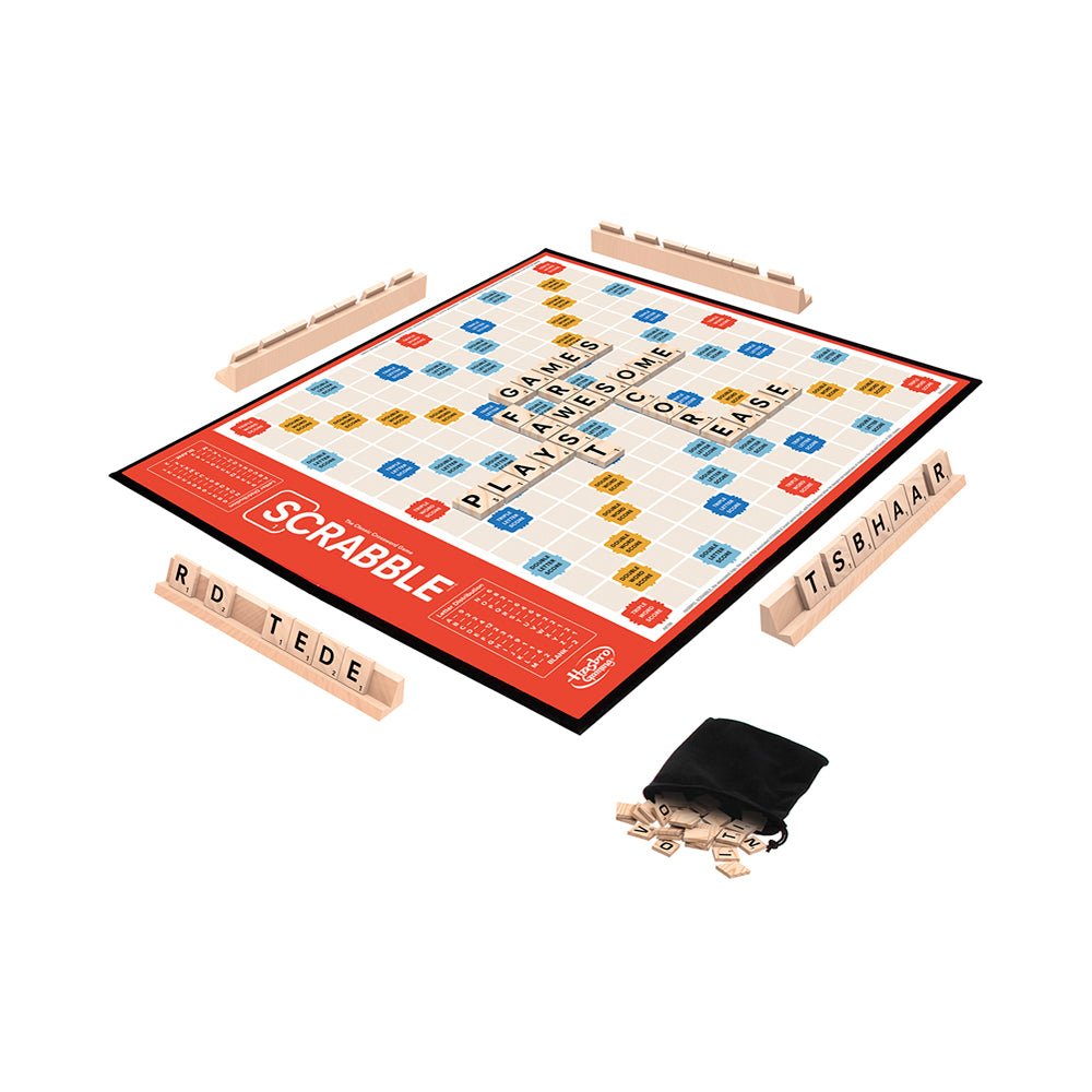 Scrabble Classic Word Board Game: Timeless Family Fun with Premium Wooden Tiles