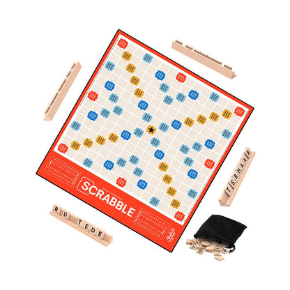 Scrabble Classic Word Board Game: Timeless Family Fun with Premium Wooden Tiles